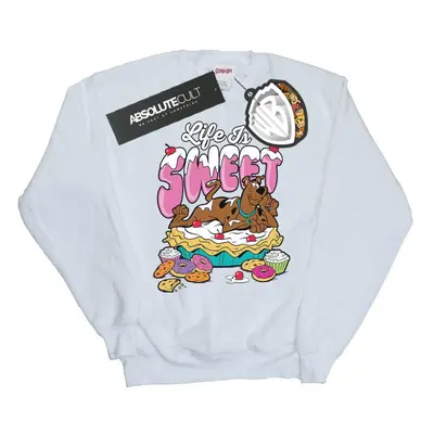 (3XL, White) Scooby Doo Mens Life Is Sweet Sweatshirt