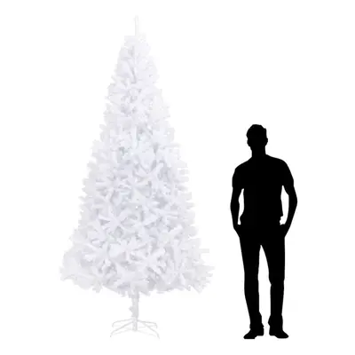 vidaXL Artificial Christmas Tree 300cm White Party Holiday Decoration Plant