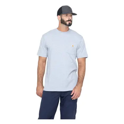 CarharttmensLoose Fit Heavyweight Short-Sleeve Pocket T-ShirtHeather G