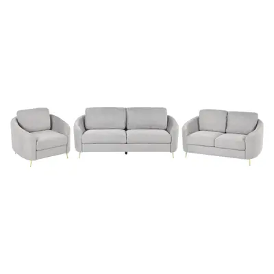 Fabric Living Room Set Grey TROSA