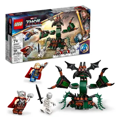 Lego Marvel Attack on New Asgard Thor Buildable Toy with Hammer