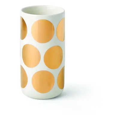 Kate Spade New York Tall Gold Dot Vase White