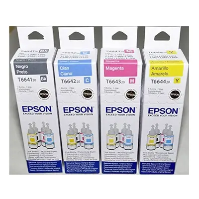 Epson EPT664BK/C/M/Y (2) Ink Cartridge (Pack of 4)