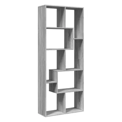 (grey sonoma) vidaXL Room Divider Bookcase Shelf Bookshelf Engineered Wood