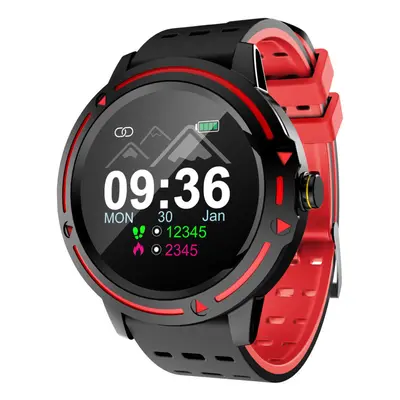 (Red) Full Touch Screen Waterproof Smart Watch Call Rejection Sports Fitness Bracelet