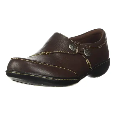 Clarks womens Ashland Lane Q Slip On Loafer Redwood Wide US