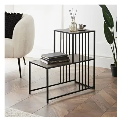 Stunning Chicago Concrete Multi Section Side Table Living Room Side Table