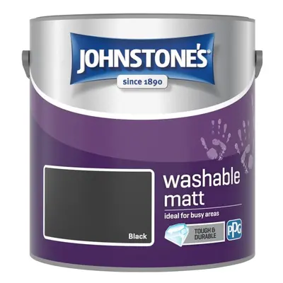 Johnstone's Washable Matt 2.5L Black