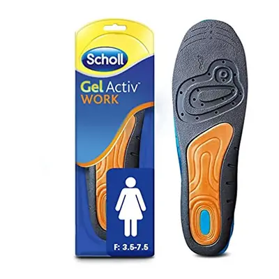 Scholl WomenS Gel Activ Work Insoles UK Size 3.5-7.5