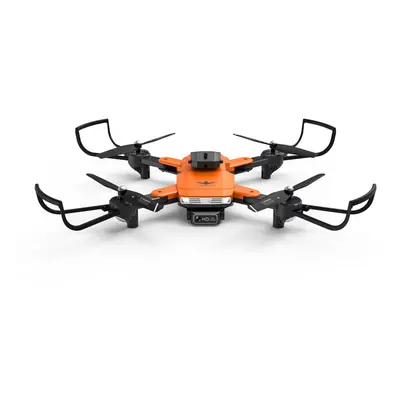 (Orange, Three Batteries) WiFi FPV with 4K ESC Dual HD Camera 4D Infrared Obstacle Avoidance Opt