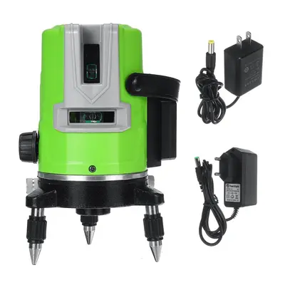 (EU Plug) 3D Lines Green Laser Level Self-Leveling Rotary Cross Measuring Tool