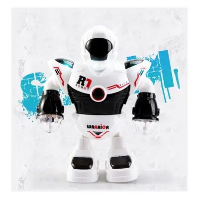 (White) Space Police Electric Dancing Robot Children's Toy Christmas Gift