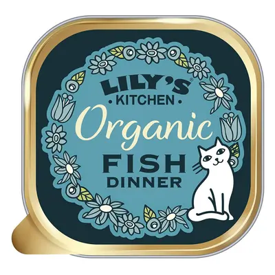 Lily's Kitchen Adult Organic Fish Dinner Complete Wet Cat Food (19 x g)