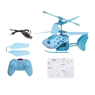 (Blue) 2.4G 2CH Altitude Hold RC Helicopter RTF Alloy Electric RC Model Toys