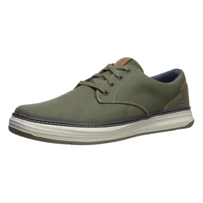 Skechers Men's Moreno Canvas Oxford Shoe Olive Medium US