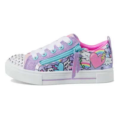 Skechers Kids Girls Twinkle Sparks-Flying Heart Sneaker Lavender/Mult