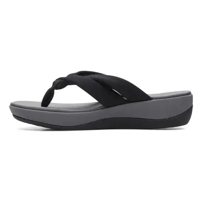 Clarks Women's Arla Kaylie Flip-Flop Black Textile