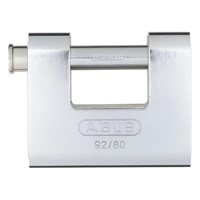 ABUS 92/80 Monoblock Solid Brass with Steel Jacket Padlock Keyed Alik