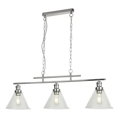 Searchlight Pyramid Light Pendant Cc Clear Glass Shade