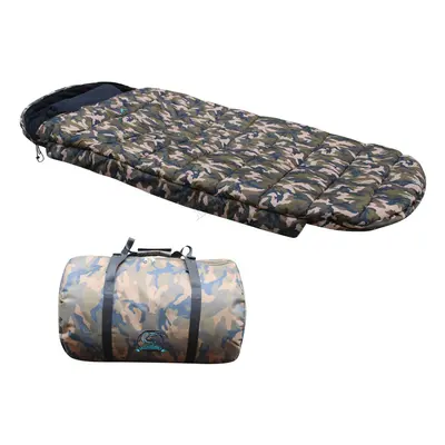 CARPZILLA Sleeping Bag Carp Fishing Season Fleece Lined with Pillow Camping Camouflage