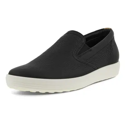 ECCO Women's Soft Casual Slip On Sneaker Black/Powder 8-8.5