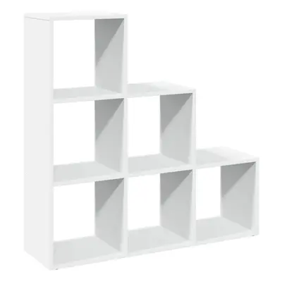 (white, x x cm) vidaXL Room Divider Bookcase Storage Shelf Book Rack Bookshelf Engineered Wood