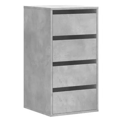 (concrete grey, x x cm) vidaXL Corner Chest of Drawers Storage Drawer Side Cabinet Engineered Wo