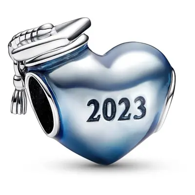 PANDORA charm Moments 792590c01 corazAn Azul