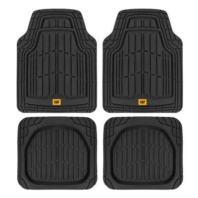 Cat ToughRide Heavy-Duty Piece Rubber All Season Floor Mats for Car