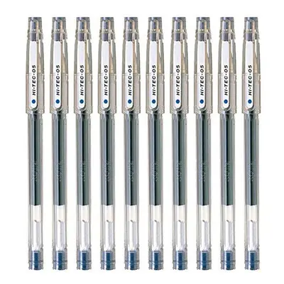 Pilot Hi-Tec-C Gel Ink Pen Fine Point 0.5mm Blue Ink Value Set of