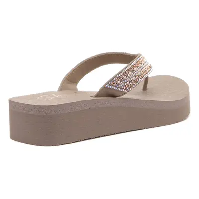 Skechers Cali Women's womens Vinyasa - Glory Day Flip Flop Taupe U