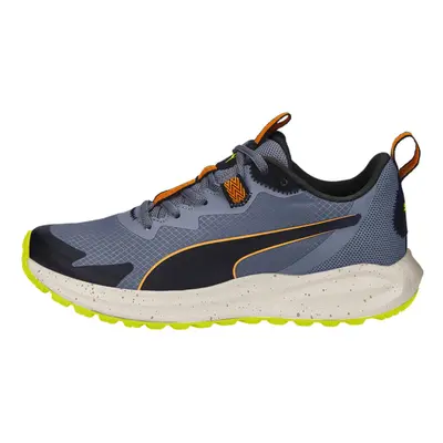 PUMA Men's Twitch Runner Trail Sneaker Evening Sky-Orange Brick Black