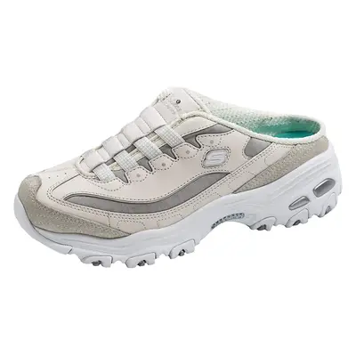 Skechers Sport Women's D'Lites White/Vapor/Silver Slip-On Mule Sneaker