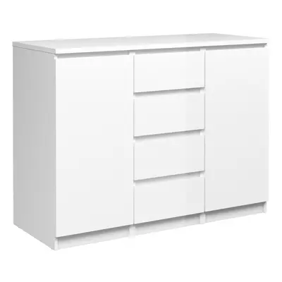 Sideboard - Drawers Doors in White High Gloss