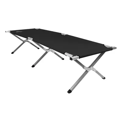 Charles Bentley Odyssey Single Folding Portable Camp Bed Heavy Duty Lightweight - Black