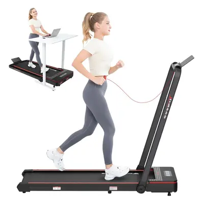 (Black-Red) Citysports Treadmill WP3 - Foldable Home/Office Treadmill with 1400W Motor - Walking