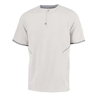 Russell 872RVM.XDE.S Adult Short Sleeve Pullover, White & Stealth - Small