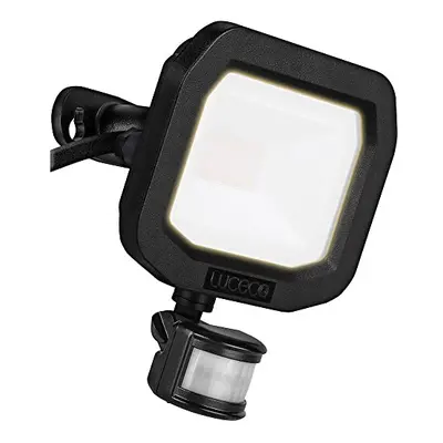 Luceco Castra Security Floodlight with PIR, Watts, IP65 Rated, Black