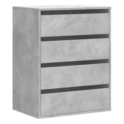 (concrete grey, x x cm) vidaXL Corner Chest of Drawers Storage Drawer Side Cabinet Engineered Wo