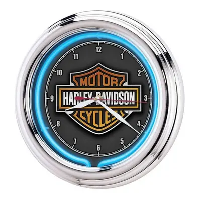 Harley-Davidson Essential Bar & Shield Neon Clock