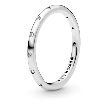 Pandora Jewelry Simple Sparkling Band Cubic Zirconia Ring in Sterling