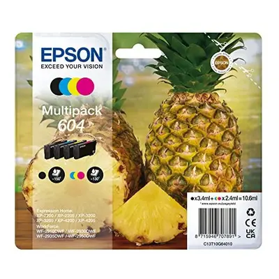 604 Pineapple Genuine Multipack 4colours Ink Cartridges