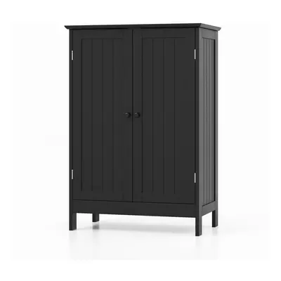 87cm Bathroom Storage Cabinet 3-Tier Floor Cabinet w/ Adjustable Shelf