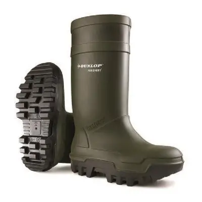 (5 UK, Green) Dunlop C662933 Purofort Thermo + Full Safety Wellington / Womens Boots / Safety We