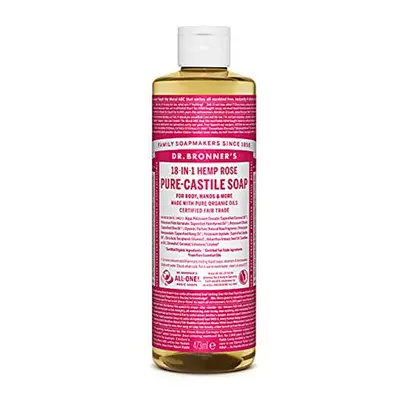 Dr. Bronner's Organic Rose Pure-Castile Liquid Soap, ml