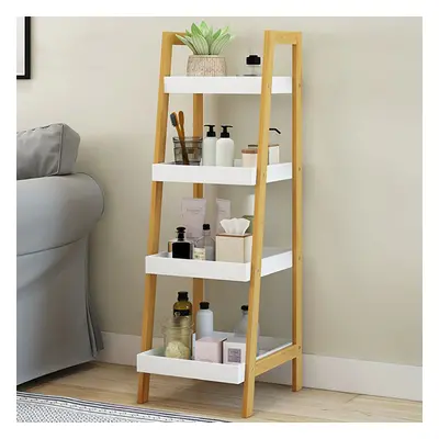 4-Tier Ladder Shelf Bookshelf Plants Stand Storage Organizer