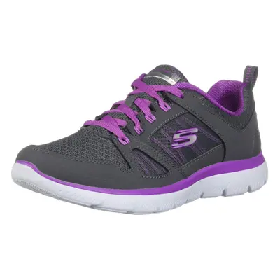 Skechers Women's Summit New World Charcoal/Purple Sneaker W US