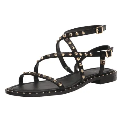 GUESS Women's YAMARA Sandal BLACK 8.5