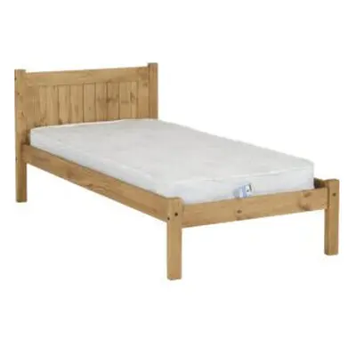 (Single 3ft-90cm) Maya Bed Fame Distressed Waxed Pine