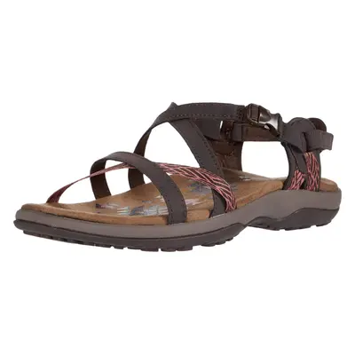 Skechers womens Strappy Slingback Sport Sandal Chocolate US